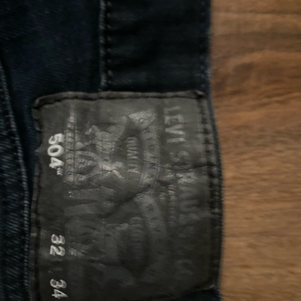 Levi's 504 Blue Straight Jeans Classic Denim